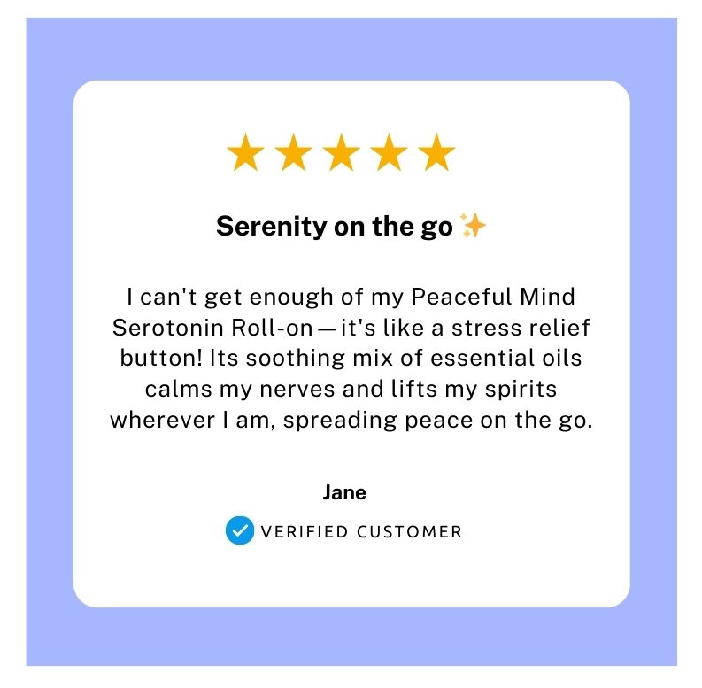 Peaceful Mind Serotonin Lavender Roll-on Essential Oil Blend