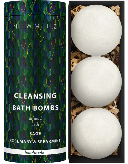 Sage Bath Bombs for Spiritual Energy Cleansing