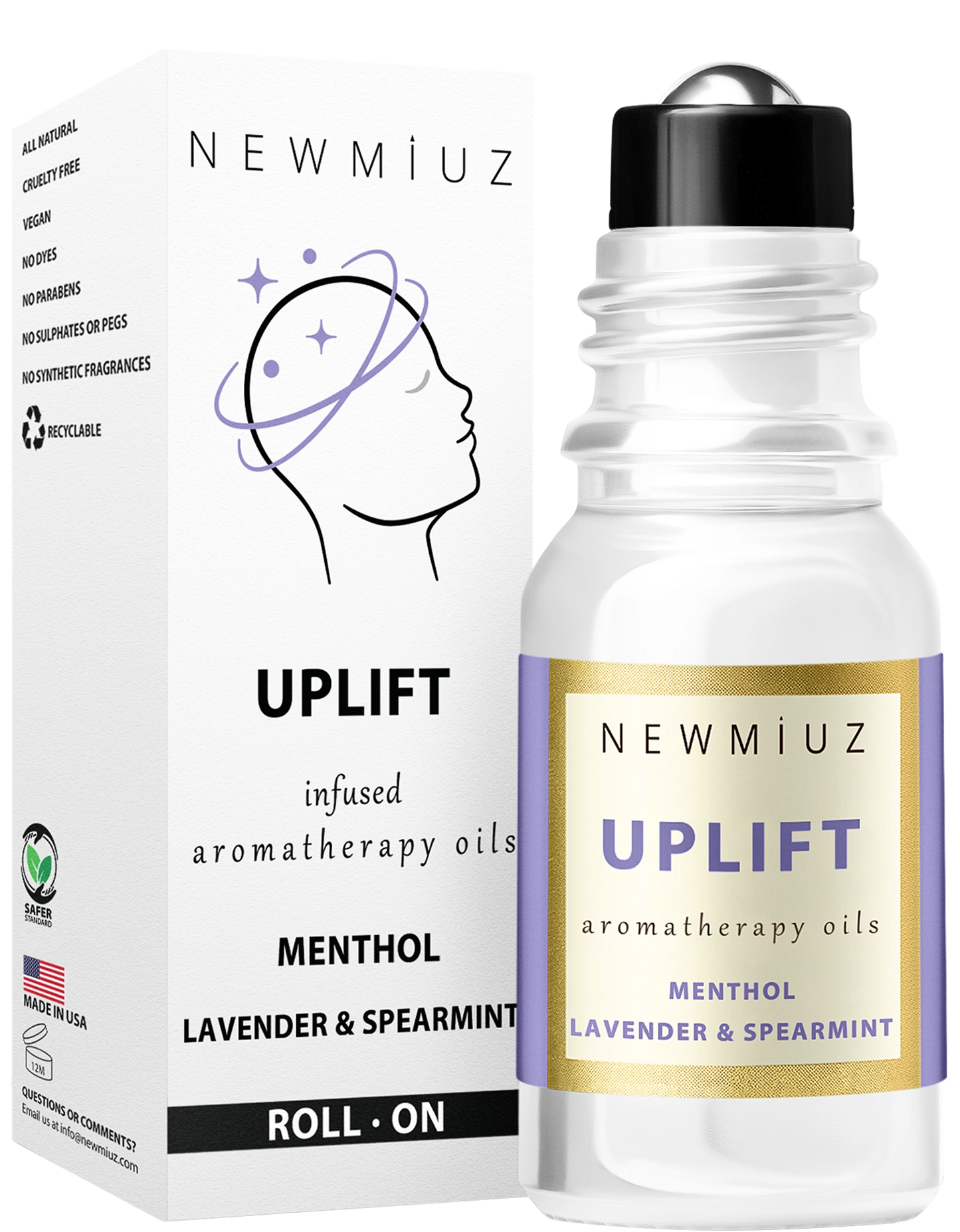 Ease Head Roll-on Stick Essential Oil Blend