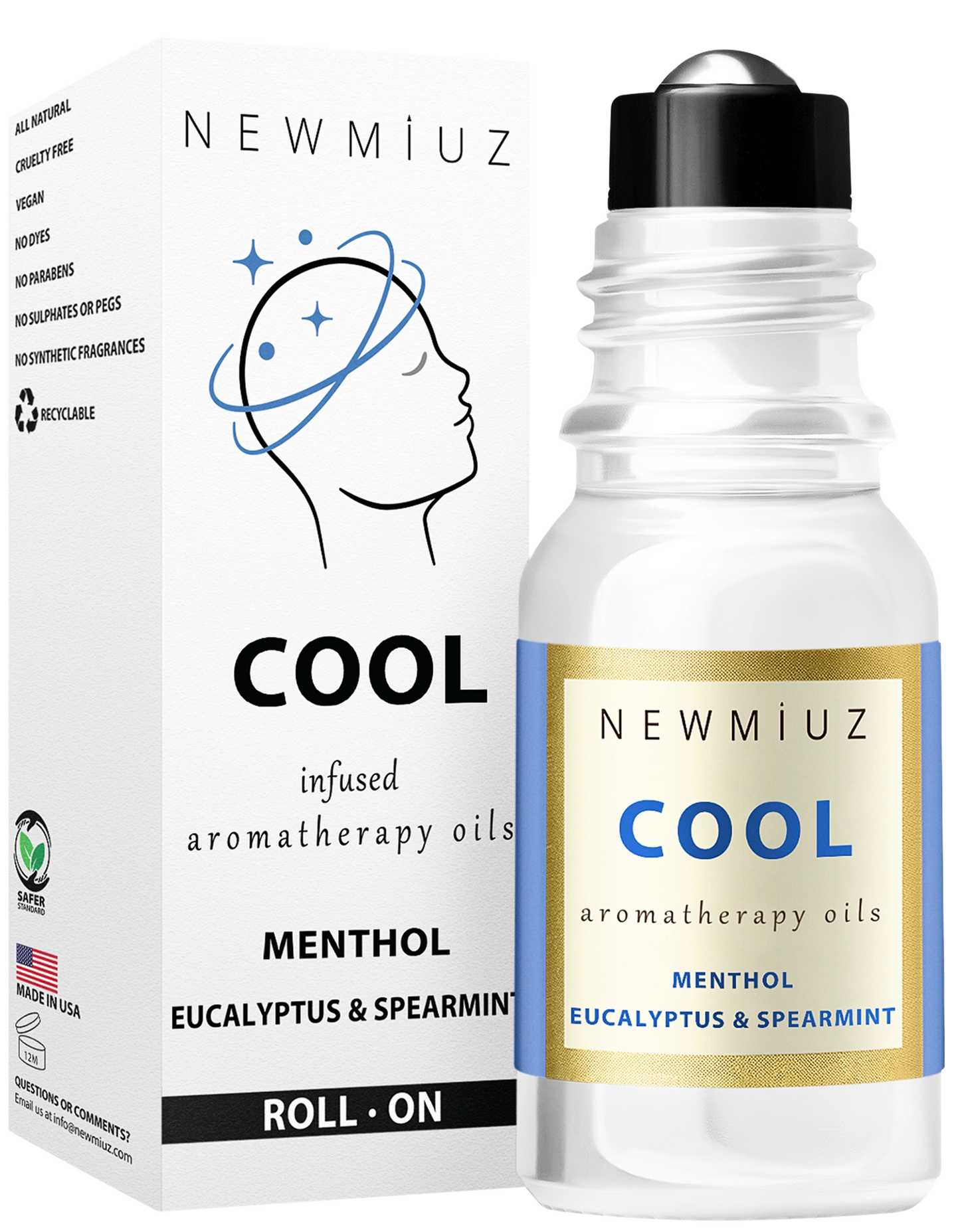 Headache Roll-on Stick Essential Oil Blend