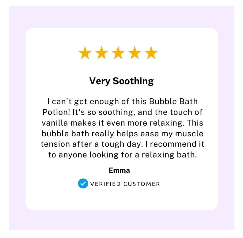 Magnesium Bubble Bath Potion with Lavender & Vanilla – NEW MIUZ
