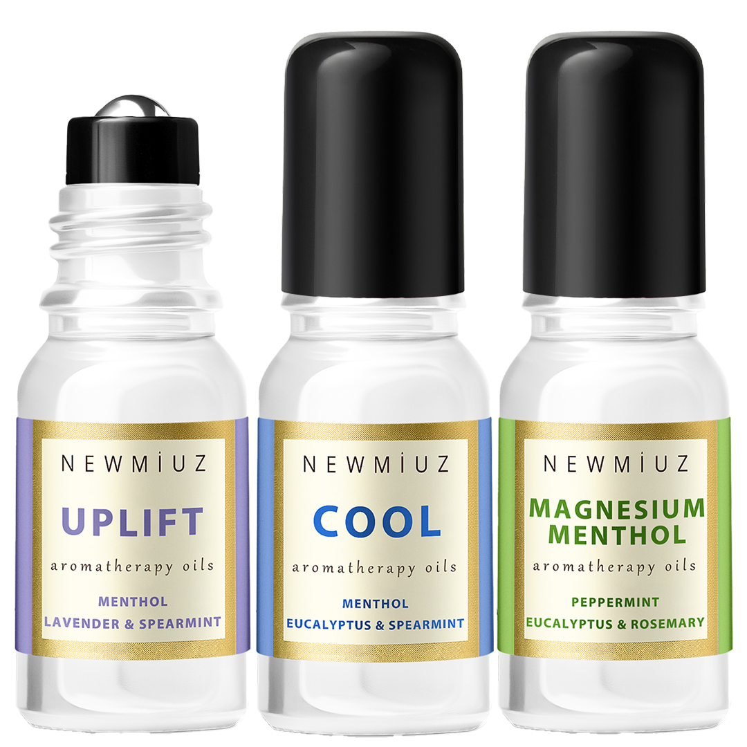 Menthol Roller: Refreshing Aromatherapy Roll-On Set - New Miuz – NEW MIUZ
