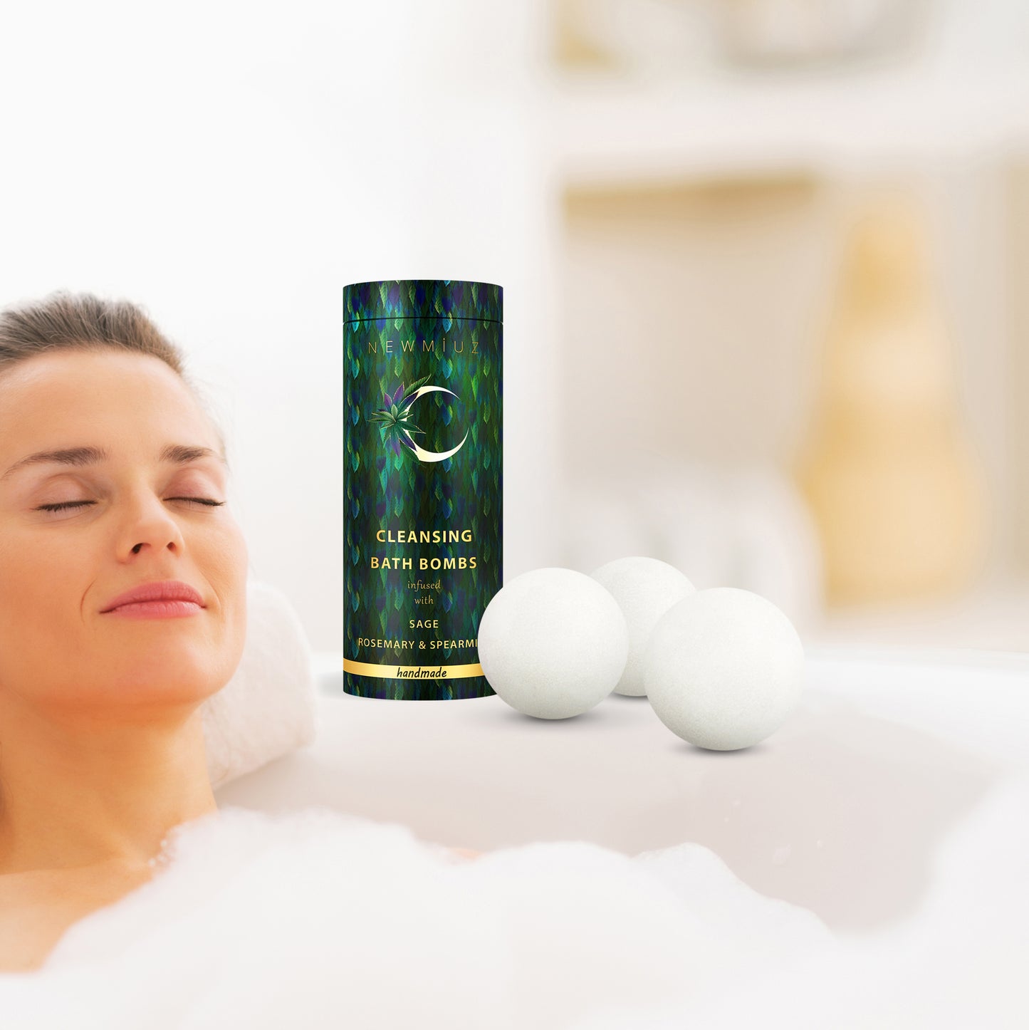 Cleansing Bath Bombs with Sage