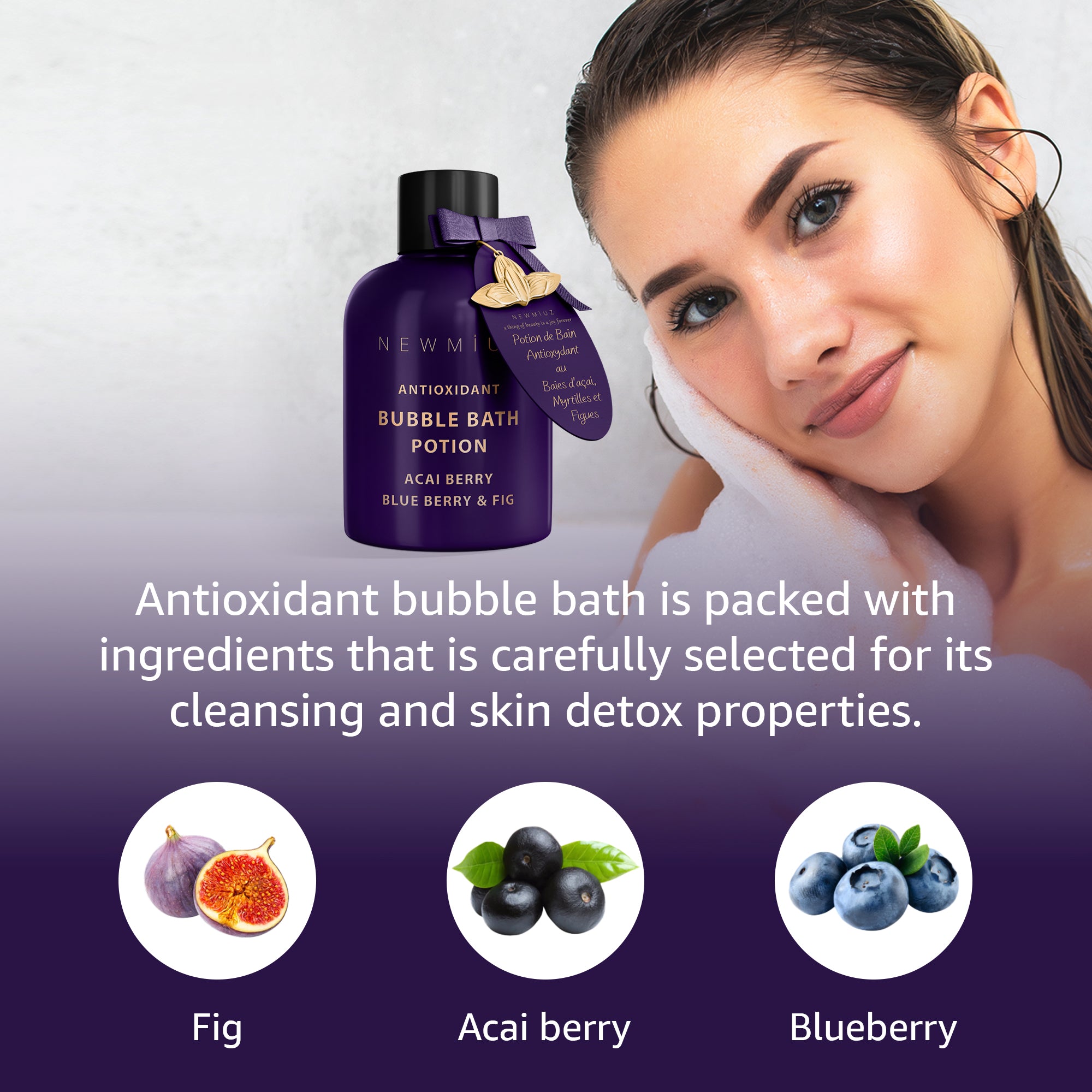 Antioxidant Acai Berry Bubble Bath for Skin Glow – NEW MIUZ