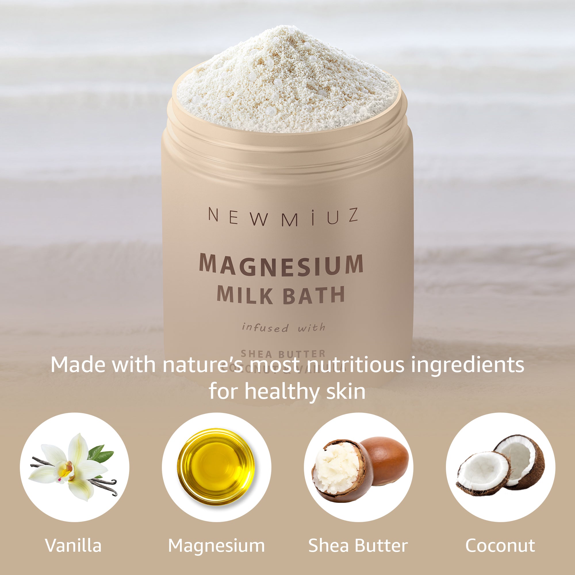 Creamy Coconut Magnesium Milk Bath for Deep Relaxation – NEW MIUZ