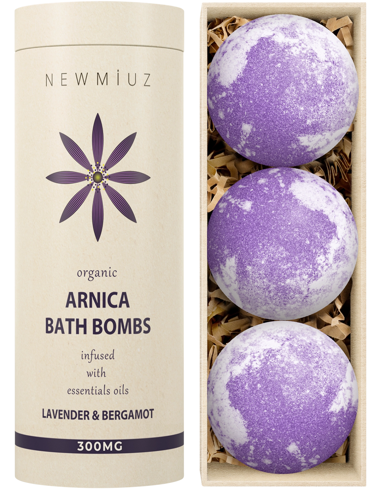 Skin Healing Arnica Fizzing Bubble Bath Bombs