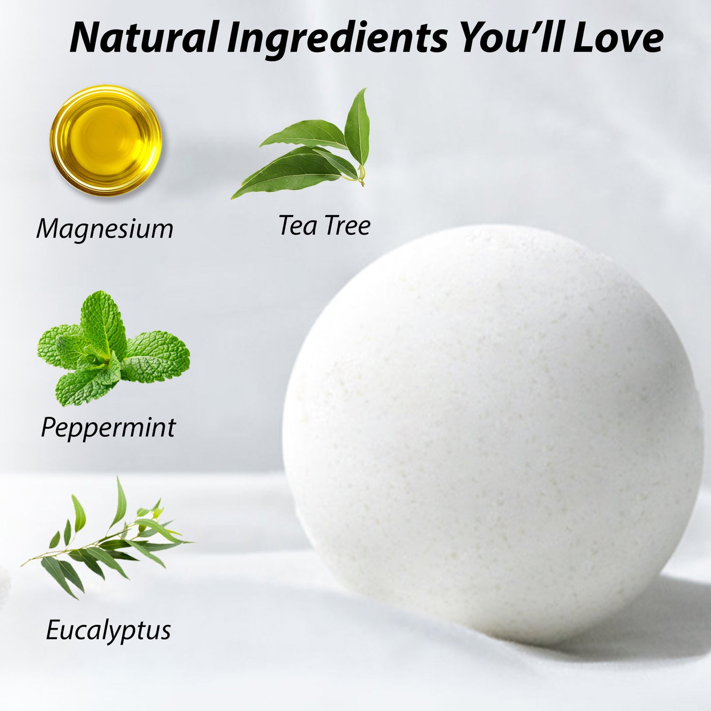 Magnesium Bath Bombs Tea Tree