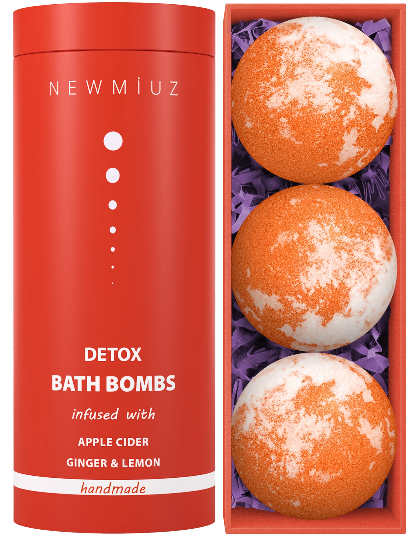 Natural Detox Fizzing Bubble Bath Bombs