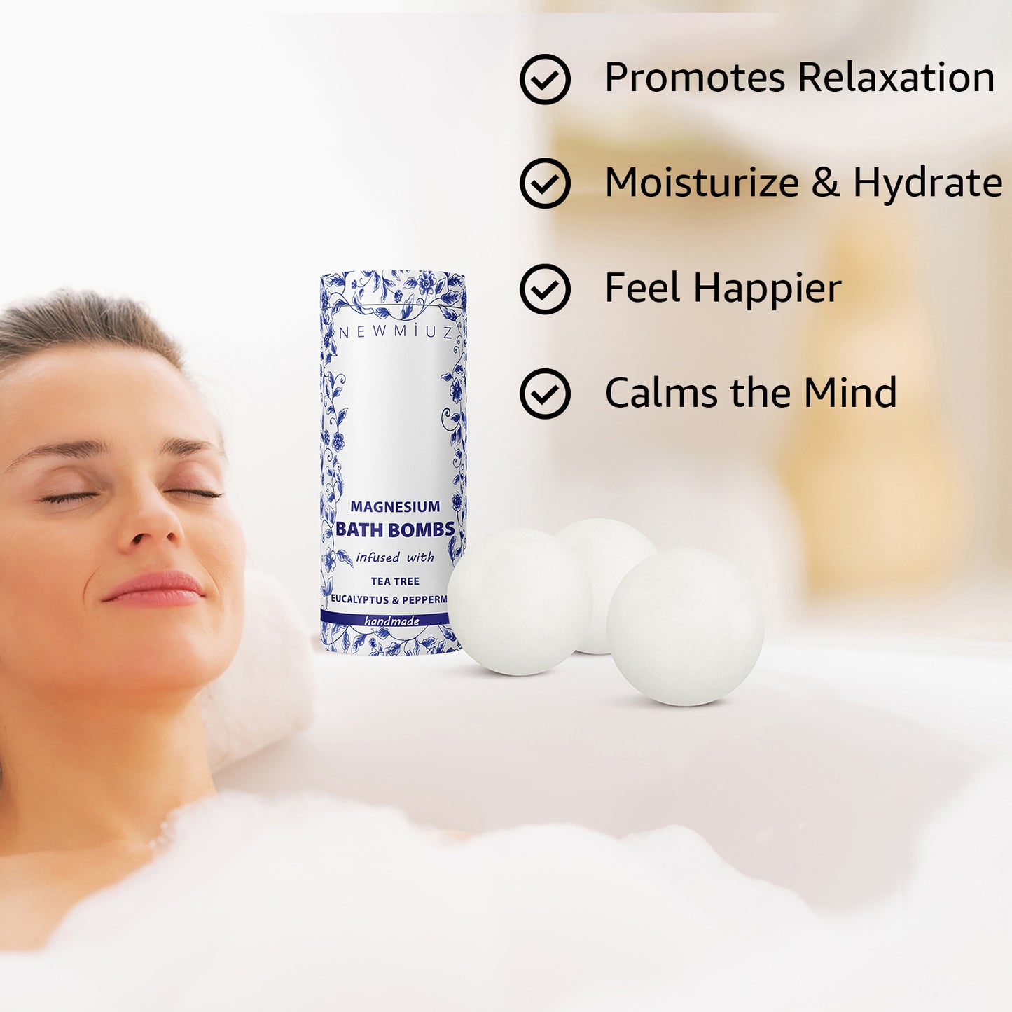 Magnesium Bath Bombs Tea Tree