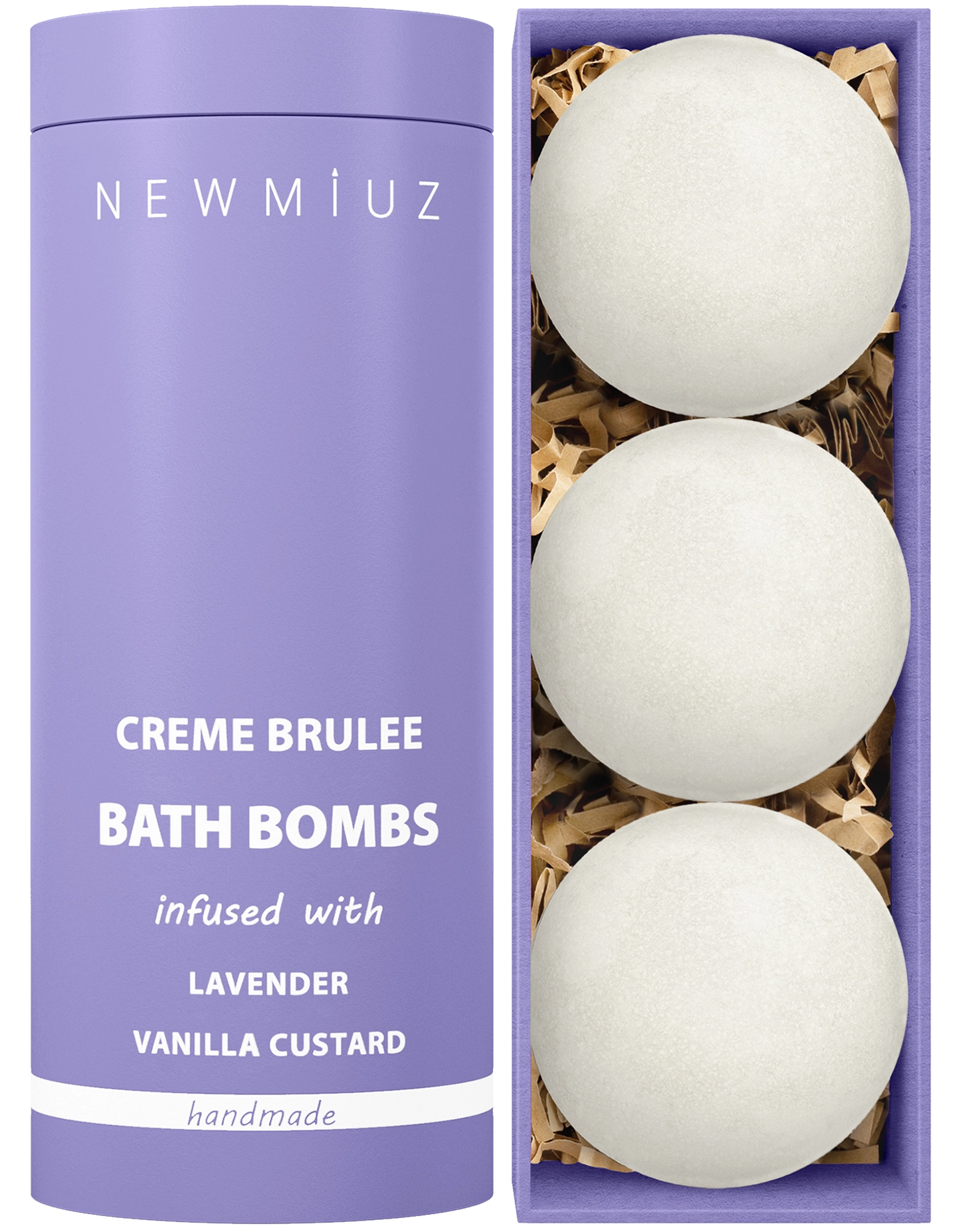 Creamy Lavender Vanilla Bath Bombs Gift set