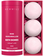 Rose Bubble Bath Bombs