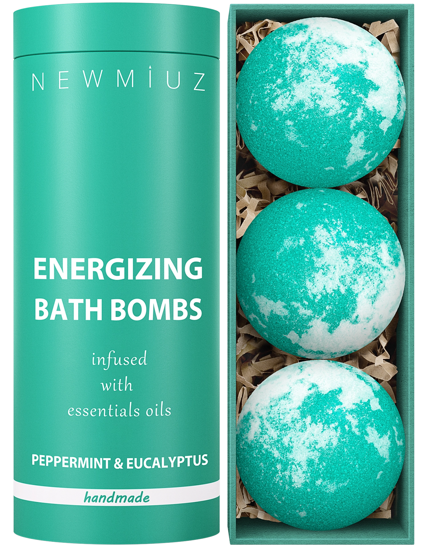 Energizing Menthol Peppermint Eucalyptus Bath Bombs